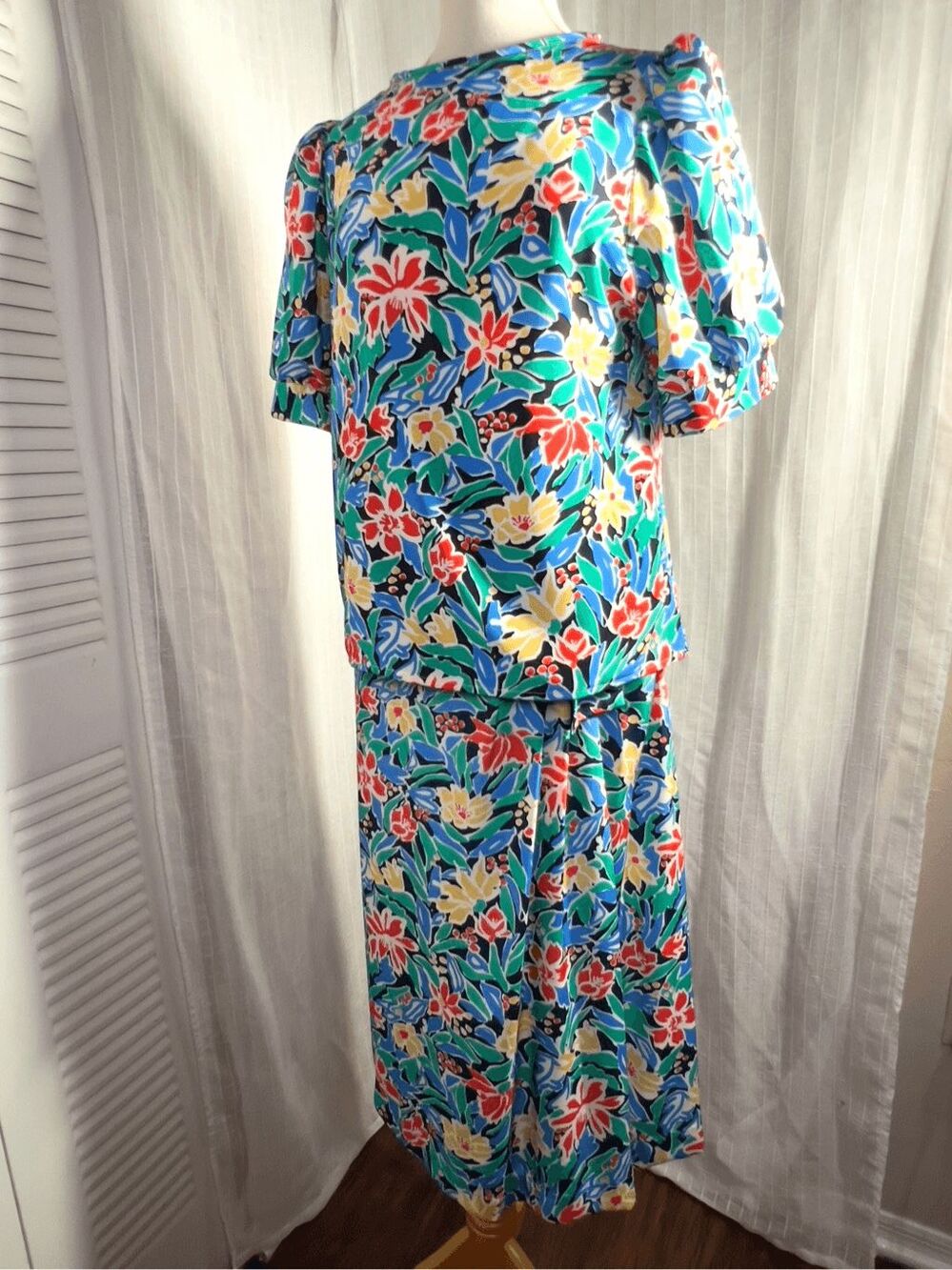 Laura Henson Skirt Suit Set Size 12 Vintage 80's Coquette Indie Sleaze Set